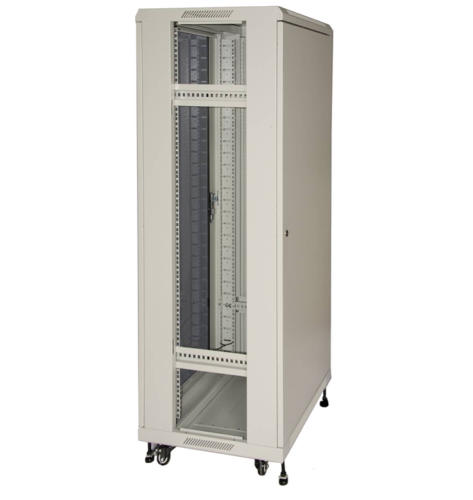 LK1942U610GV - Rack 42 unità, profondità 1000mm, porta in vetro, colore grigio - LINK
