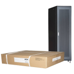 LK1942U610NFP - Rack 42 unità da assemblare, profondità 1000mm, porta in griglia metallica, colore nero - LINK