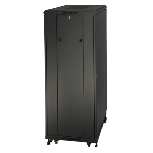 LK1942U610NVFP - Rack 42 unità da assemblare, profondità 1000mm, porta in vetro, colore nero - LINK