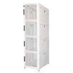 LK1942U614 - Rack 42 unità a 4 comparti, profondità 1070mm, porta in griglia metallica, colore grigio - LINK