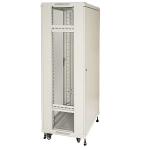 LK1942U66GRI - Rack 42 unità, profondità 600mm, porta in griglia metallica, colore grigio - LINK
