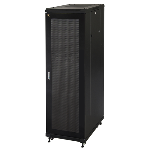 LK1942U66NI - Rack 42 unità, profondità 600mm, porta in griglia metallica, colore nero - LINK