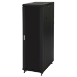 LK1942U610NV - Rack 42 unità, profondità 1000mm, porta in vetro, colore nero - LINK
