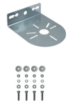 AM3217FZ Unistab   Staffa acciaio dome d.102mm piegata a 90° zincate galvanizzate