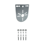 AM3017FZ Unistab   Staffa acciaio dome d.102mm dritta zincate galvanizzate