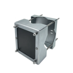 AM2570FZ Unistab - SUPPORTO TELECAMERA PER PALI diam. 60 / 120 MM CON PARTE FRONTALE IN POLIETILENE 183X160X2 MM - ZINCATO