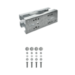 AD2238FW Unistab - SUPPORTO PESANTE PER PALI diam. 60 / 200 MM - CON DOPPIA STAFFA 380 MM - INTERASSI DI FISSAGGIO 120 / 140 / 198 / 302 MM - ZINCATO