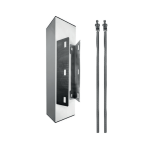 TS1008AA Unistab   Torretta alluminio 120x120H1000mm antraciteacite 4 fascette lato palo