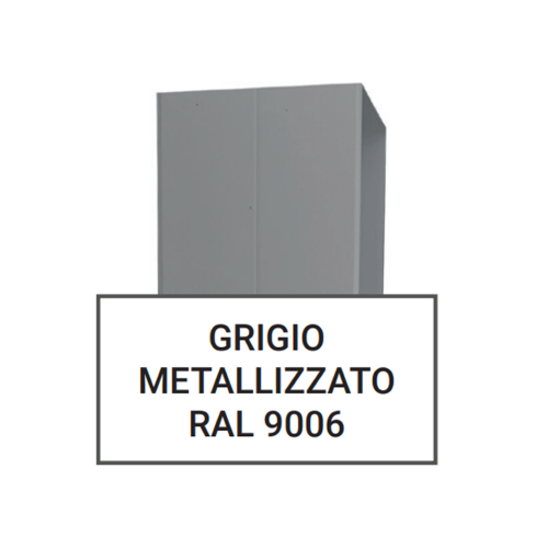 CS1015AG Unistab Palo alluminio 100x100x2mm  H1500mm grigio metallizzato