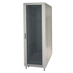 LK1942U68GR - Rack 42 unità, profondità 800mm, porta in vetro, colore grigio - LINK