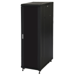 LK1942U68N - Rack 42 unità, profondità 800mm, porta in vetro, colore nero - LINK