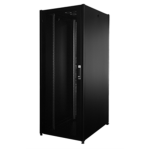 LK1942U810PTN - Rack 42 unità, con guidacavi laterale, profondità 1000mm, porta in griglia metallica, colore nero - LINK