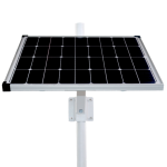 KIT-PANNELLO-SOLARE-80W - Pannello solare 80W con pacco batteria al litio 40Ah integrato, collare da palo incluso