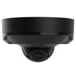DomeCam Mini HL Telecamera IP Ajax cablata con IA, con angolo di visione di 110°, illuminazione ibrida, TrueWDR, microfono e PoE/12 V. Per uso in ambienti esterni e interni.