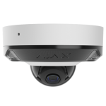 DomeCam Mini HL Telecamera IP Ajax cablata con IA, con angolo di visione di 110°, illuminazione ibrida, TrueWDR, microfono e PoE/12 V. Per uso in ambienti esterni e interni.