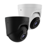 TurretCam Ajax Telecamera IP di sicurezza cablata con IA Sensore CMOS 5 Mp, 8 Mp, Lente 2.8 mm, 4 mm, Slot per microSD fino a 256 Gb, IP65, Illuminazione IR fino a 50 m