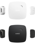FireProtect Jeweller Ajax Rilevatore antincendio wireless con sensore di temperatura. Monitora la stanza 24 ore su 24 e invia immediatamente una notifica in caso di presenza di fumo e di forti sbalzi di temperatura.