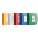 ManualCallPoint Jeweller Ajax Pulsante ripristinabile wireless per l'attivazione manuale dell'allarme antincendio con scenari programmabili.