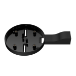 CABLETRUNK-B - Accessorio per il passaggio dei cavi dei rivelatori d'incendio, colore nero - AJAX