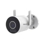 RVCM51W320RA Risco - Telecamera IP Bullet AI, IP64, 4MP, sensore immagine CMOS 1/3", H264, H265, 2.8mm /F1.6, solo WiFi (no LAN), WDR, colori brillanti, illuminatore IR da 25m, illuminatore luce bianca 20m, strobo rosso e blu, supporto scheda Micro SD max