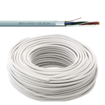 SIC-EL 10 - Cavo 10x0,22+T+S guaina LSZH - Bianco per impianti antintrusione a norma di riferimento CEI UNEL 36762, CEI 46-76, EN 50575 - Euroclasse CPR Eca - Diametro esterno 5,20 mm - Beta Cavi