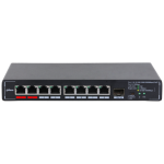SMG1009XP - Switch 8 porte 10-100-1000-2500 Mbps + 1 porta fibra SFP 1/10 Gbps, case metallico - Dahua