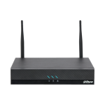 NVR2104HC-W - NVR 4 canali Wi-Fi 6, 2 out video (1 VGA + 1 HDMI), 1 in e 1 out audio, 1HDD, 2 porte USB 2.0, 1 porta LAN 100 Mbps, SMD Plus- Dahua