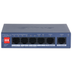 CS4006-4ET2GT-36 - Cloud managed switch 4 porte PoE+ 10-100 Mbps / 2 porte 10-100-1000 Mbps di rilancio, managed tramite app DoLynk Care, potenza max. 36W, funzione Long Distance (250mt) e Watchdog supportate - Dahua