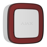 EN54 Indicator Jeweller Ajax Indicatore remoto di allarme antincendio indirizzabile wireless bianco