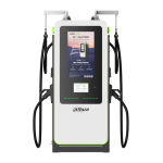 ICS-D0240E-I4B - DC Charger Station 240 kW da esterno/interno IP54, 3 fasi + N + PE, tensione in uscita 200~1000 Vdc, corrente di carica max. 600A, 2 connettori CCS2, lunghezza cavi 5 m, modalità pagamento RFID/QR code, display 10.1" touch - Dahua