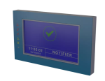AM-LCDG Notifier Terminale di ripetizione per centrale AM-8200G con display LCD 7" Touch a colori. Cabinet da parete. Alimentazione esterna 24V nominali.