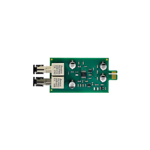 HOP-608-200 Notifier Convertitore di rete per fibra ottica multimodale, fino a 1.500 mt tra due centrali. Dotato di due connettori fibra ST, per comunicazione Tx e Rx, installazione ad innesto nel Modulo Interfaccia di Rete di centrale.