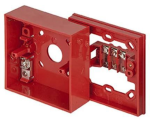 MUP159W Notifier Confezione da 50 Pezzi di SR1T, il box di montaggio per pulsanti M3A e M5A, prevede n°1 terminale a vite per fissaggio cavi. PREZZO A CONFEZIONE.