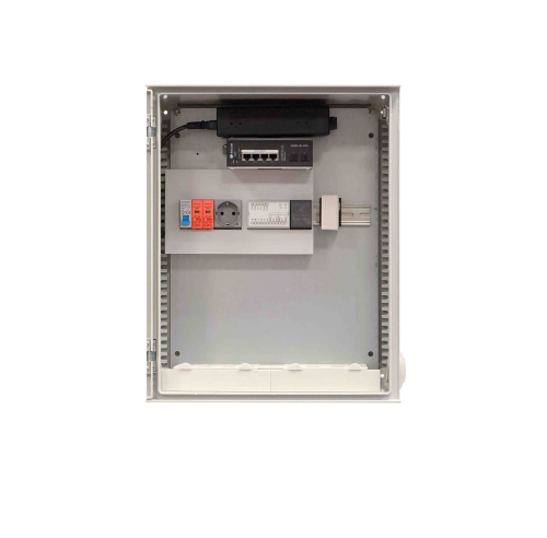 ALSIPC5V6X4J2 Vimo Stazione caricabatterie XTRA POE 6,25A box C IP45 e switch Managed Industriale 4P +IoT2