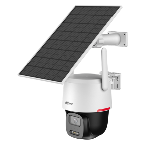 BP3EW-4GP - Speed Dome PT Wiz Color 4G (con SIM preinstallata), risoluzione 3Mp, Slot per MicroSD, ottica fissa 3.6mm, LED 20 mt, audio bidirezionale, alim. pannello solare (compreso nella confezione)/5Vdc (USB) - Dahua