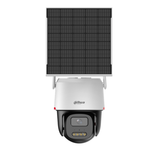 BP3EW-4GP - Speed Dome PT Wiz Color 4G (con SIM preinstallata), risoluzione 3Mp, Slot per MicroSD, ottica fissa 3.6mm, LED 20 mt, audio bidirezionale, alim. pannello solare (compreso nella confezione)/5Vdc (USB) - Dahua