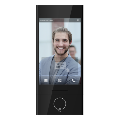 ASI8216DA-W - Lettore per controllo accessi standalone da interno/esterno con riconoscimento facciale, lettore vene palmari, accesso su password, tessere Mifare 13.56Mhz e QR Code, schermo touch 8" - Dahua
