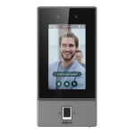 ASI6214S-PW - Lettore FACT per controllo accessi standalone da esterno IP65 con riconoscimento facciale, lettore biometrico di impronta e lettore di tessere Mifare 13.56Mhz, schermo touch 4.3 - Dahua