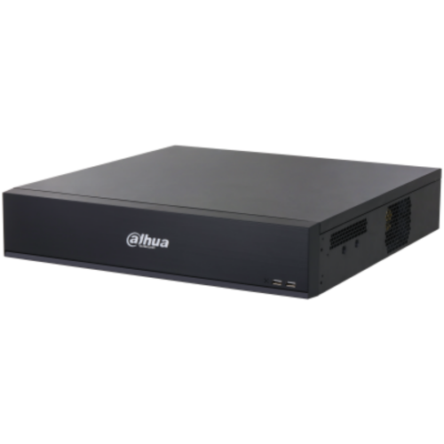 NVR5864-XI/Pro Dahua NVR AI Dahua WizMind Xinghan 64 canali fino a 32MP, banda 512 Mbps e compressione H.265+. Supporta 8 HDD fino a 20TB, doppia LAN Gigabit e 4 uscite video. protezione perimetrale, face recognition, SMD Plus, Acupick e metadati