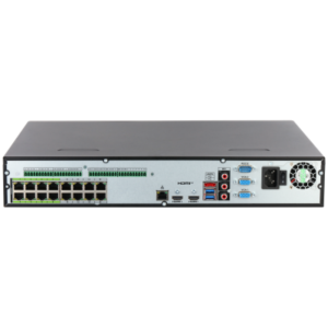 NVR5432-16HP-XI/Pro Dahua NVR AI Dahua WizMind Xinghan 32 canali fino a 32MP, banda 512 Mbps e H.265+. Con 16 porte PoE, supporta 4 HDD fino a 20TB, 4 uscite video e AI avanzata (perimetrale, face recognition, SMD Plus, AcuPick, metadati).