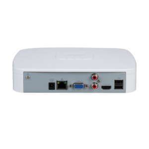 NVR4104-4KS3 NVR Dahua 4 canali fino a 12MP, banda 80 Mbps e compressione H.265+. Supporta 1 HDD fino a 20TB, uscita VGA/HDMI e LAN. Con SMD Plus ed EPTZ per analisi video intelligente. Formato compatto 1U, ideale per piccoli impianti.