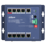 CHS4110-8ET-90-F - Switch cloud managed con 10 porte (8 PoE 10/100 Mbps <90 W + 1 Gigabit 10/100/1000 Mpbs uplink + 1 RJ-45 10/100/1000 Mbps / SFP 1000 Mbps uplink (combo) capacità switching 5.6 Gbps, rate inoltro pacchetti 4.17 Mpps, alimentatore incluso