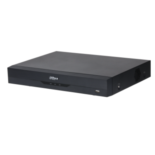 XVR4108HS-I/T Dahua XVR AI WizSense 8 canali HDCVI/CVBS/TVI/AHD a 2 MP o 10 canali IP a 6 MP 2 uscite video 1/8 ingressi RCA/BNC e 1 uscita RCA audio bidirezionale, predisposto per montaggio di 1 disco SATA 1 porta RJ-45 