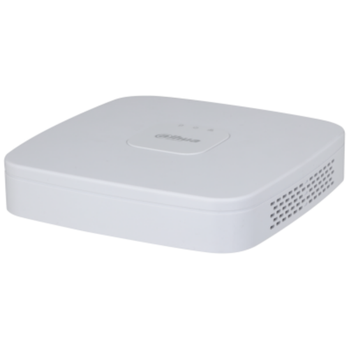 XVR4104C-I/T Dahua XVR AI WizSense 4 canali HDCVI/CVBS/TVI/AHD a 1080p o 5 canali IP a 2 MP 2 uscite video 1/4 ingressi RCA/BNC e 1 uscita RCA audio bidirezionale, predisposto per montaggio di 1 disco SATA 1 porta RJ-45 