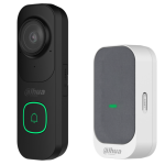 VDKP01-BG - Kit con posto esterno videocitofonico IP65 nero e campanello Wi-Fi - Dahua