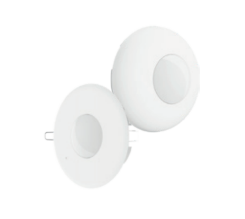 APC-200 S Satel Rilevatore di movimento PIR wireless ABAX 2 per soffitto, versione superficie.  Certificazione EN 50131 Grado 2. Area di rilevamento: ø 8 m / 50 m² (altezza 2,4 m) o ø 9,3 m / 68 m² (altezza 4 m).