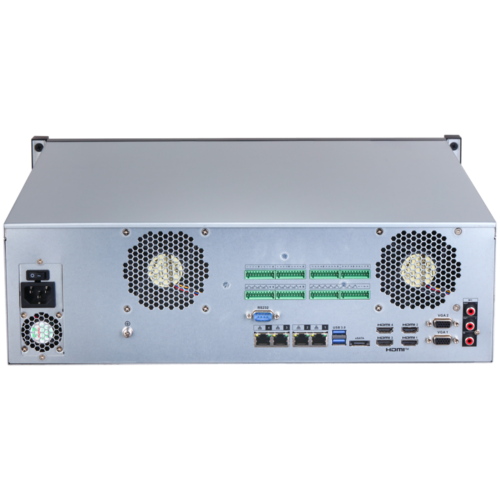 NVR616H-64-XI - Dahua - NVR AI WizMind 64 canali IP fino a 32 MP,  6 uscite video, 32 ingressi e 16 uscite allarme, 1 ingresso e 2 uscite (RCA) audio, predisposto per montaggio di 16 Hard Disk SATA (fino a 20 TB cad.)