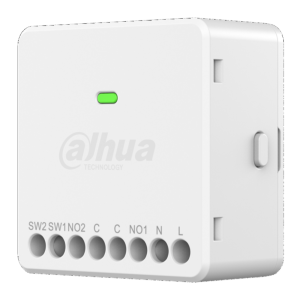ARM7022-W2-868 - Relè wireless con 1 input 100-240 Vac e 1 output 100-240 Vac/10A (singolo canale)/100-240 Vac/8A (doppio canale), controllo tapparella, 1 tasto - Dahua