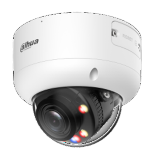 IPC-HDBW3849R1-ZAS-PV-PRO - Telecamera dome IP AI WizSense TiOC PRO WizColor con Smart Dual Illuminator antivandalo IK10 8MP, ottica motorizzata 2.7~13.5 mm, IR/warm light fino a 50/40 m, in/out allarme, audio bidirezionale, PoE - Dahua