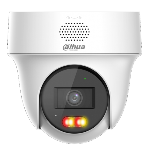 IPC-PT1439H-PV - Telecamera PT IP TioC AI 4MP, ottica 2.8mm, Starlight, audio bidirezionale, deterrenza attiva (audio/led bianco), IVS, Human Detection, Vehicle Detection, MicroSD, IP66, alim. 12Vdc/PoE - Dahua